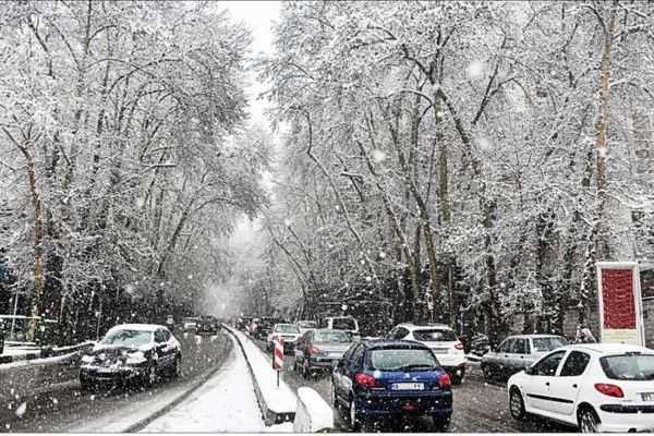 برف در همدان به روایت یک عکس